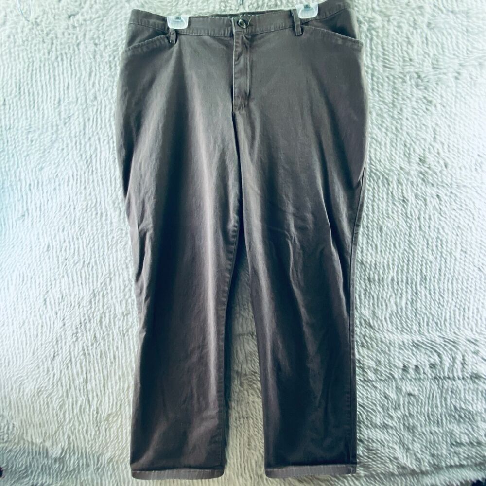 Lee Women’s All Day Pant Jeans 36x30 Black Relaxed Straight Leg Stretch Comfort